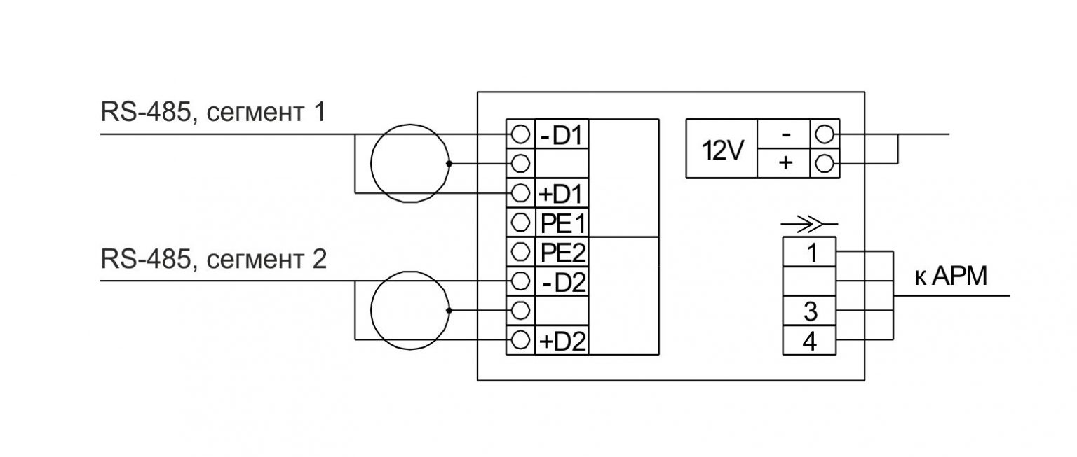 Rs485 схема подключения