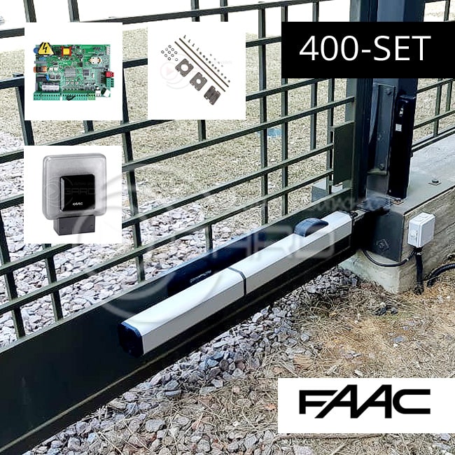 Автоматика привода распашных ворот FAAC – комплект 400-SET